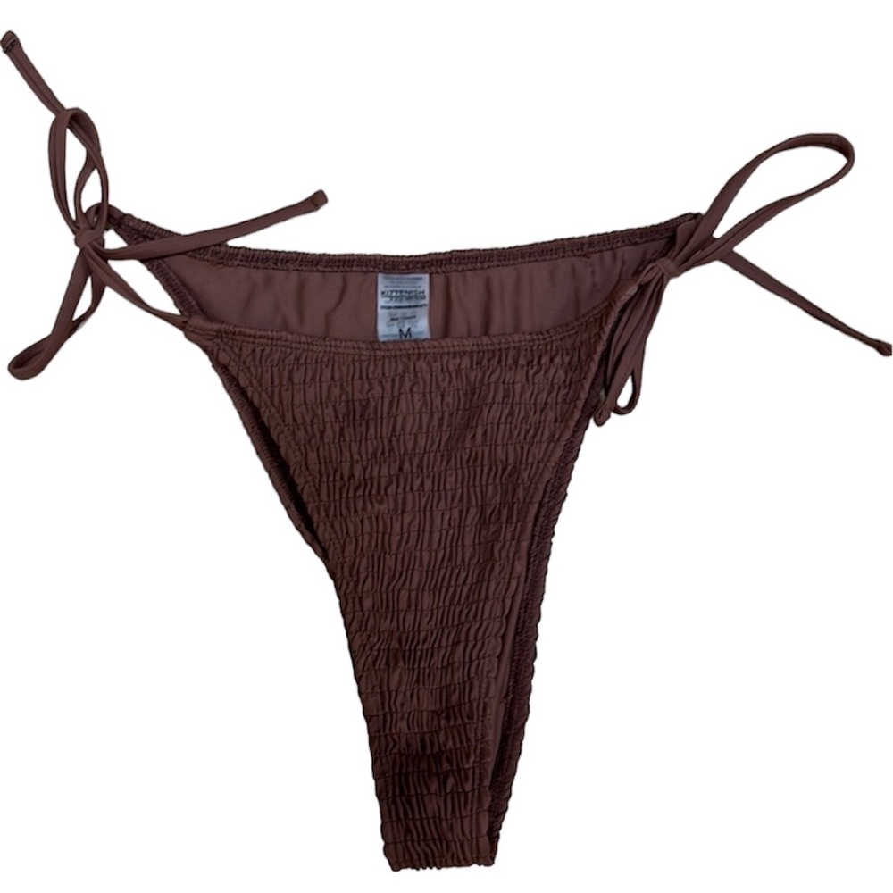KITTENISH High Cut Cheeky String Bikini Bottom Size M